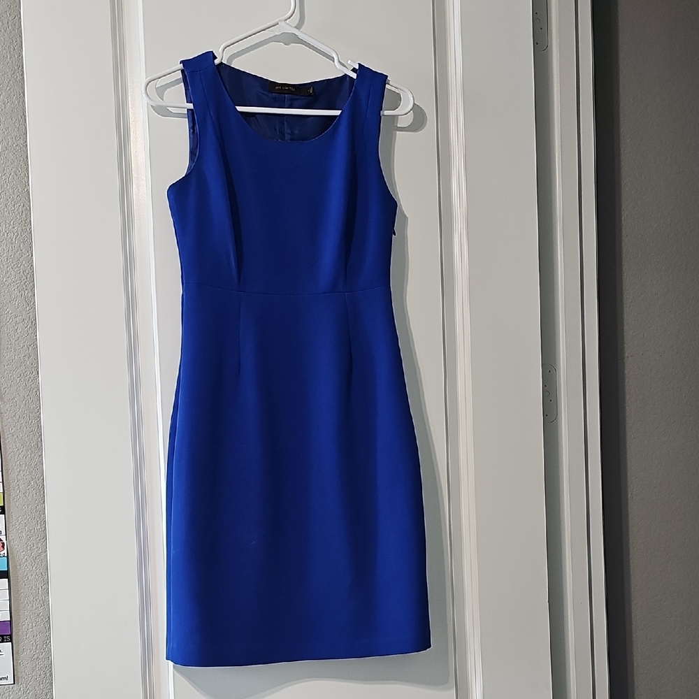 Elegant Royal Blue Mini Dress